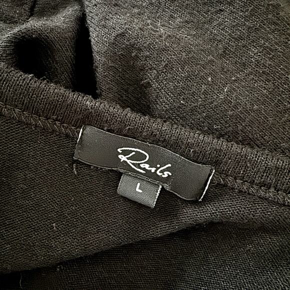 RAILS Becky Lounge Sleeveless Romper Jumpsuit Black Large L - Picture 11 of 13